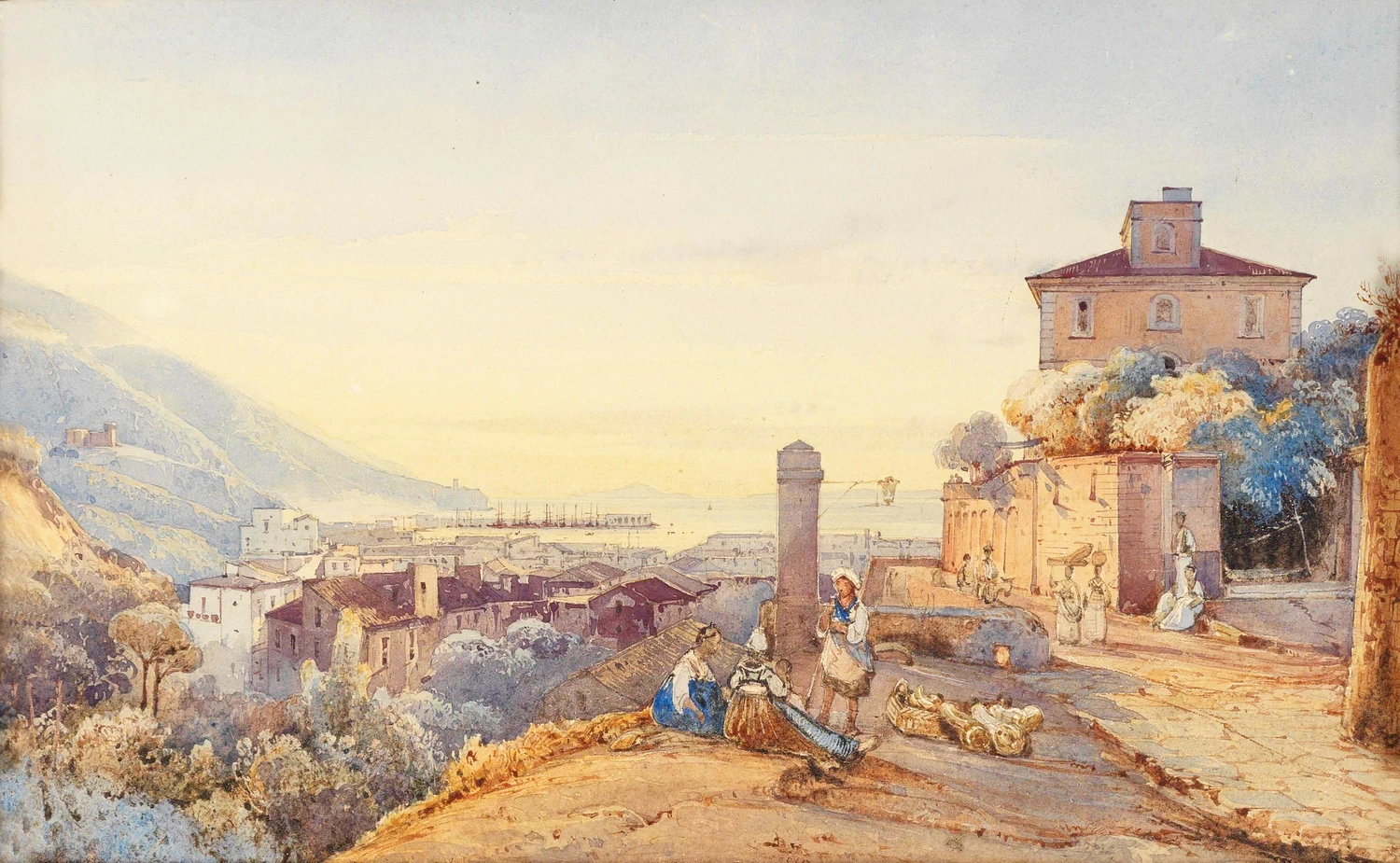 Castellammare con figure